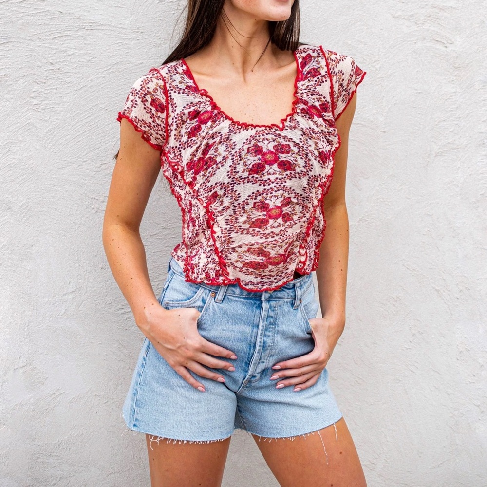NEW Free People Oh My Baby Tee